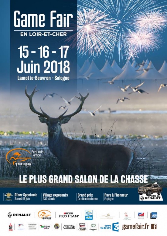 GAME_FAIR_SALON_CHASSE_2018_Loir-et-Cher_15-16-17_JUIN_2018
