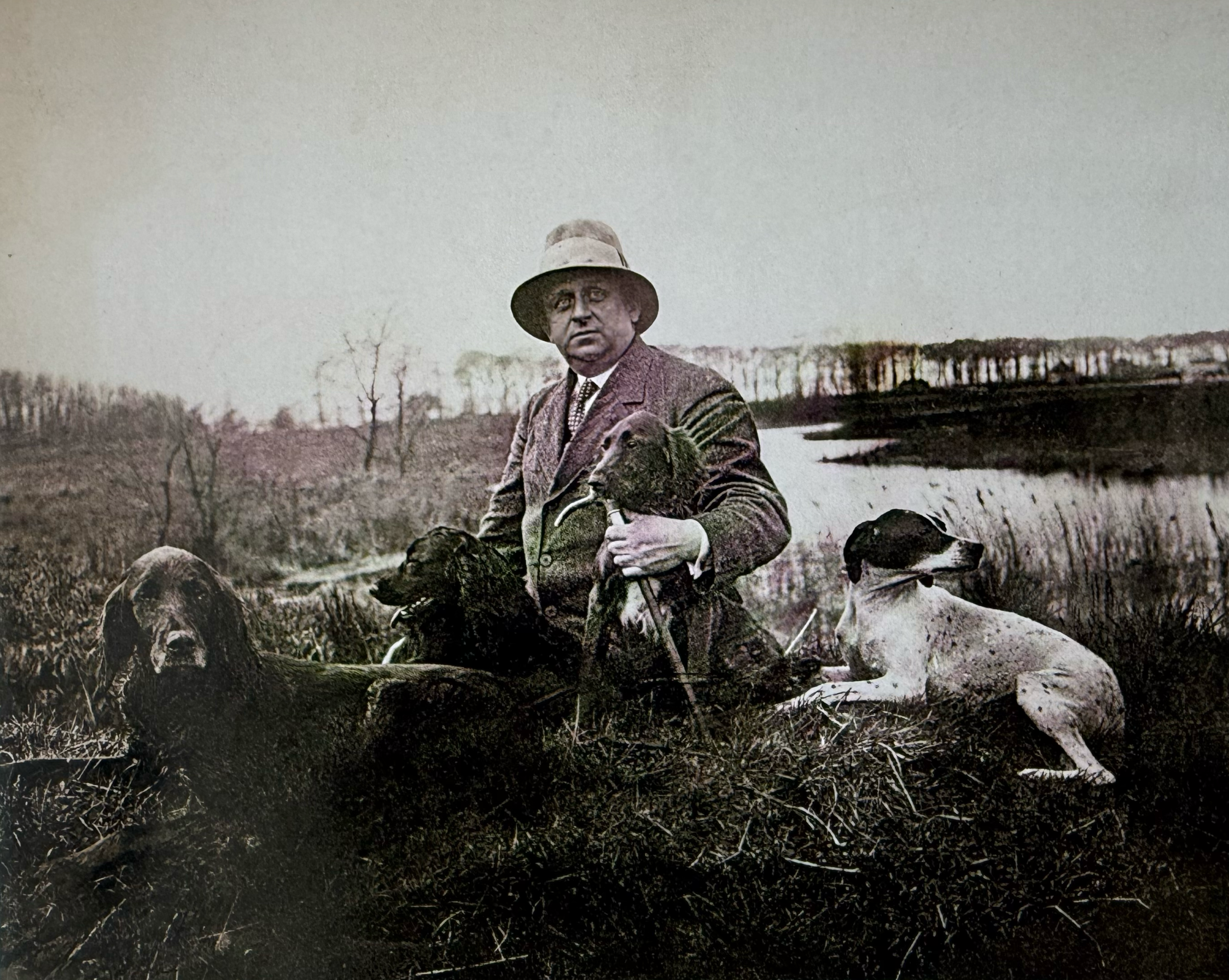 Leon-DANCHIN-1887-1938-Chasseur-Bécasse-Bécassine-facsimile-SON-NAY
